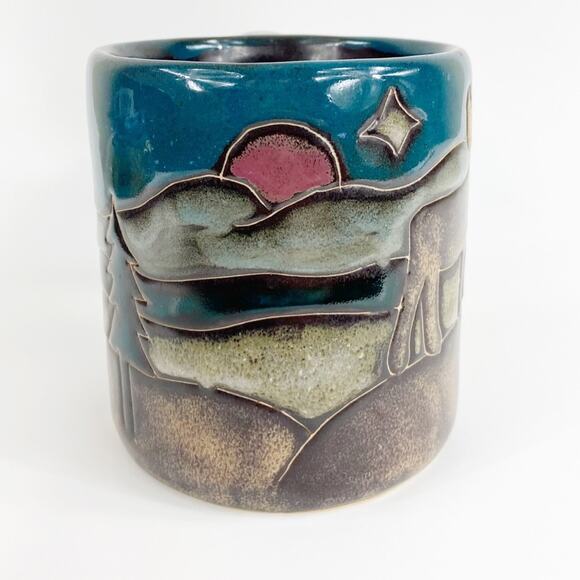 Mara Mexico | Hand Painted Stoneware Mug 16oz - Picture 2 of 5